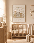 Safari nursery print lifestyle mockup 2