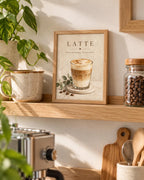 Slow Mornings latte print mockup 4