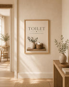 Farmhouse toilet wall art lifestyle mockup