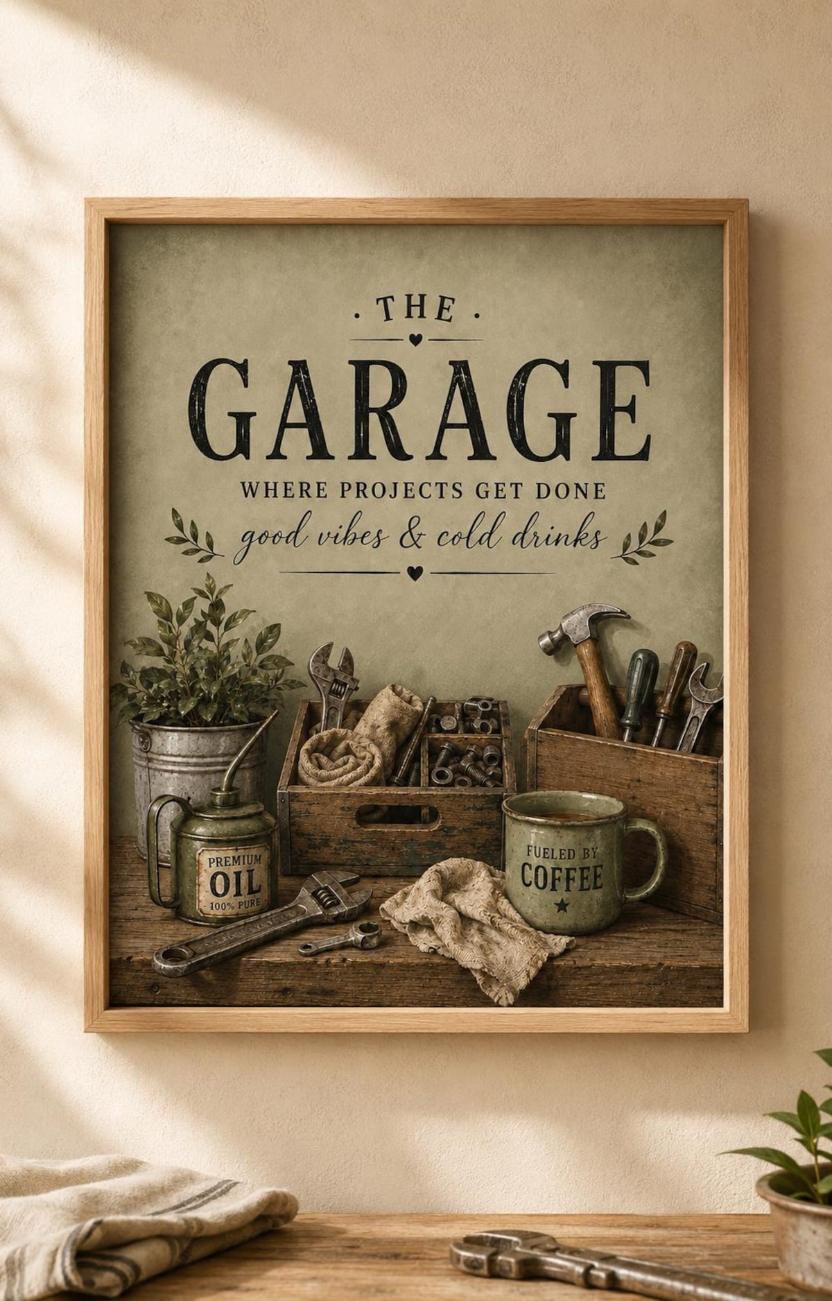 Garage wall art print front image