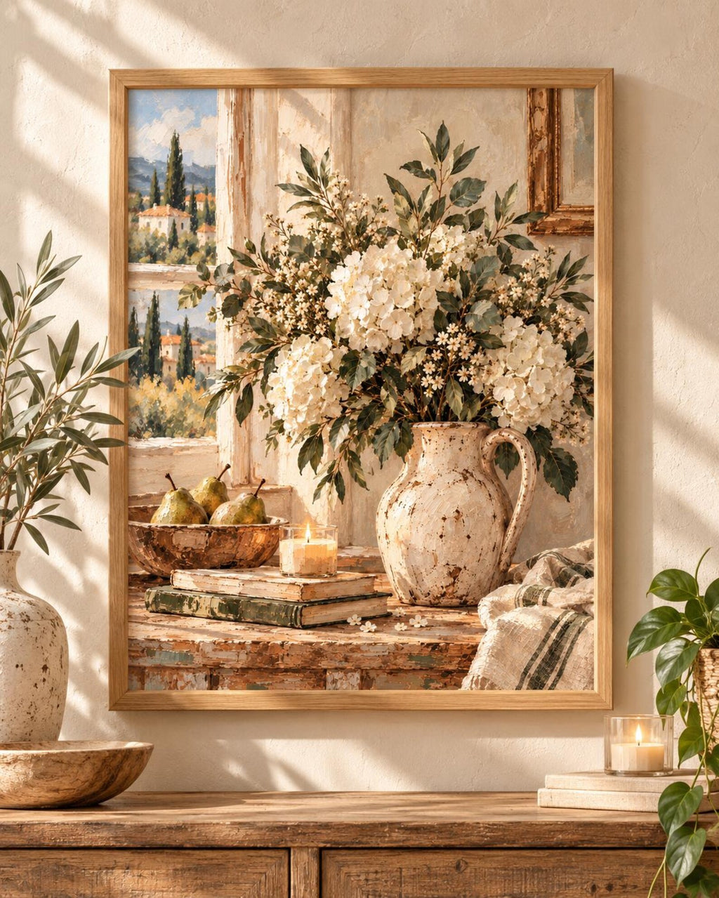 Tuscan floral still life print front image