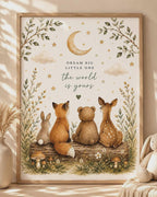 Woodland nursery framed print — mockup 6
